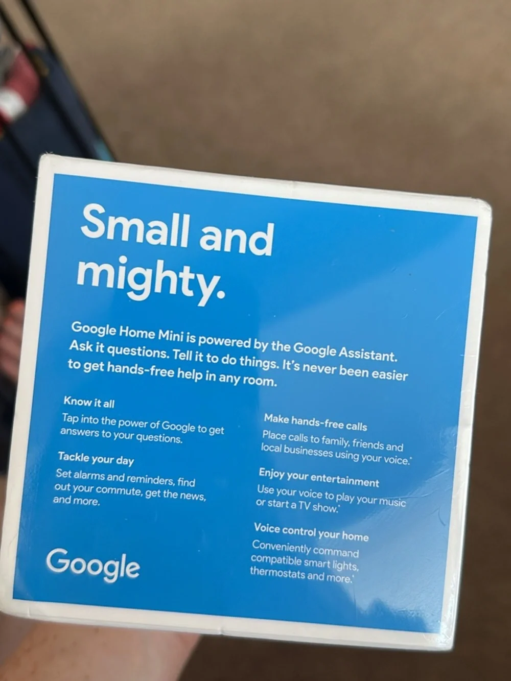 Google Home Mini - Gray and White - Picture 3 of 5